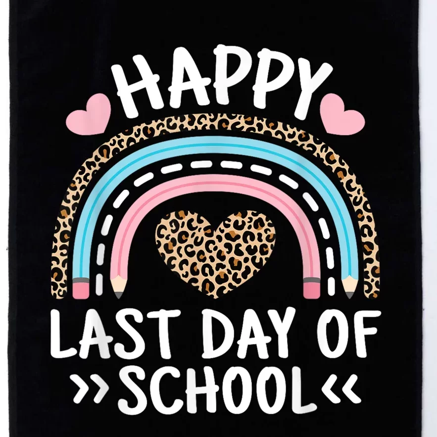 Happy Last Day Of School Teacher Student Women Girl Platinum Collection Golf Towel