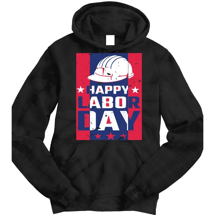 Happy Labor Day Labor Party Tie Dye Hoodie