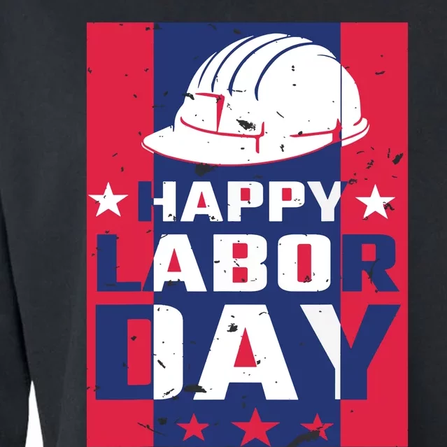 Happy Labor Day Labor Party Cropped Pullover Crew