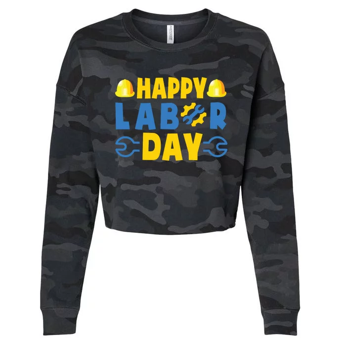 Happy Labor Day Shirts American US Happy Labor Day Cropped Pullover Crew