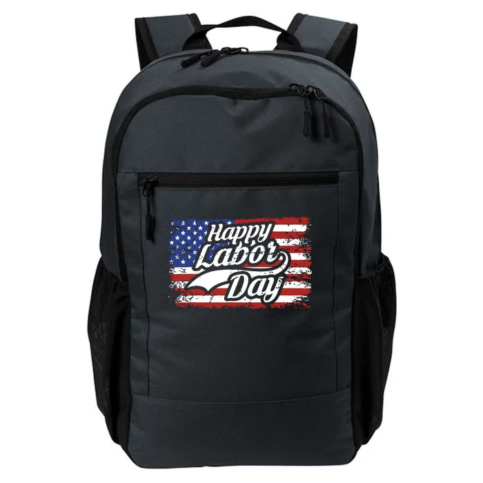 Happy Labor Day Shirts For Labor Day Retro US Flag Daily Commute Backpack