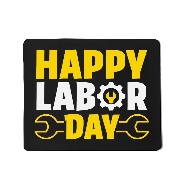 Happy Labor Day Celebration Graphic Mousepad