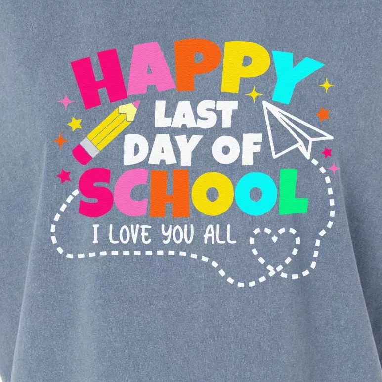 Happy Last Day Of School Teacher Graduation Garment-Dyed Women's Muscle Tee