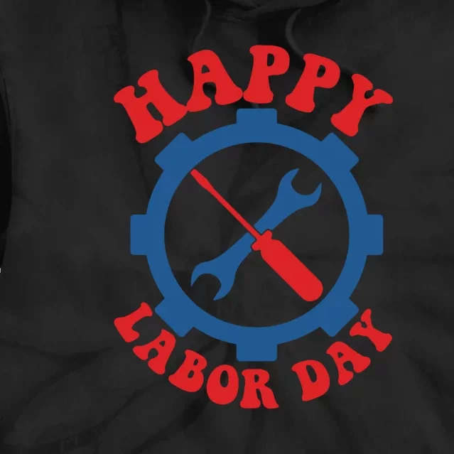 Happy Labor Day Gift Tie Dye Hoodie