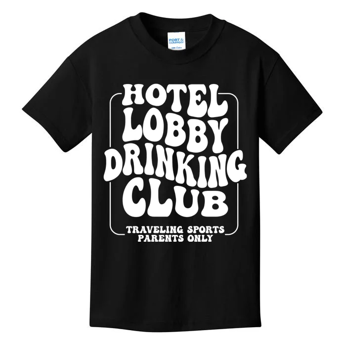 Hotel Lobby Drinking Club Traveling Tournament Kids T-Shirt