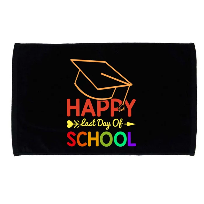 Happy Last Day Of School Kids Teacher Student Microfiber Hand Towel