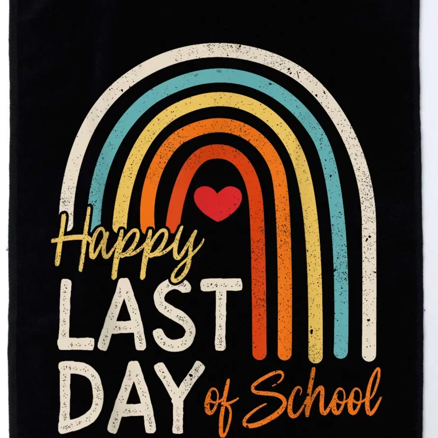 Happy Last Day Of School Teacher Student Graduation Platinum Collection Golf Towel