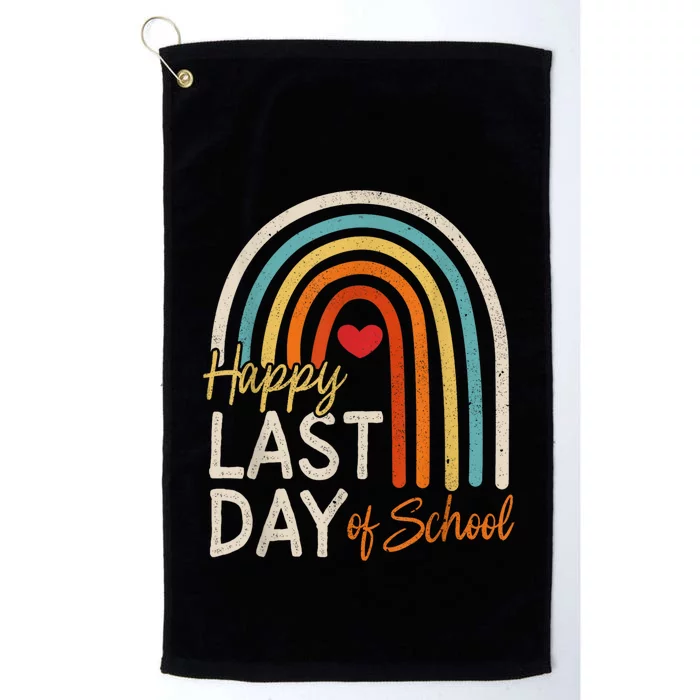 Happy Last Day Of School Teacher Student Graduation Platinum Collection Golf Towel