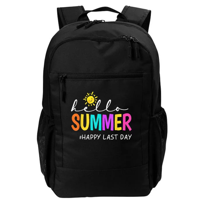 Happy Last Day Of School Teacher Student Hello Summer Gifts Daily Commute Backpack