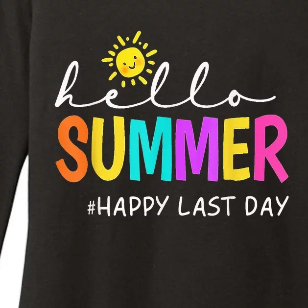 Happy Last Day Of School Teacher Student Hello Summer Gifts Womens CVC Long Sleeve Shirt