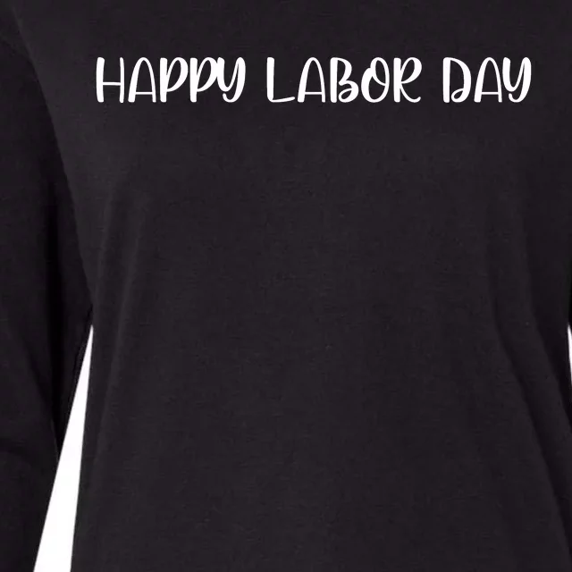 HAPPY LABOR DAY Womens Cotton Relaxed Long Sleeve T-Shirt