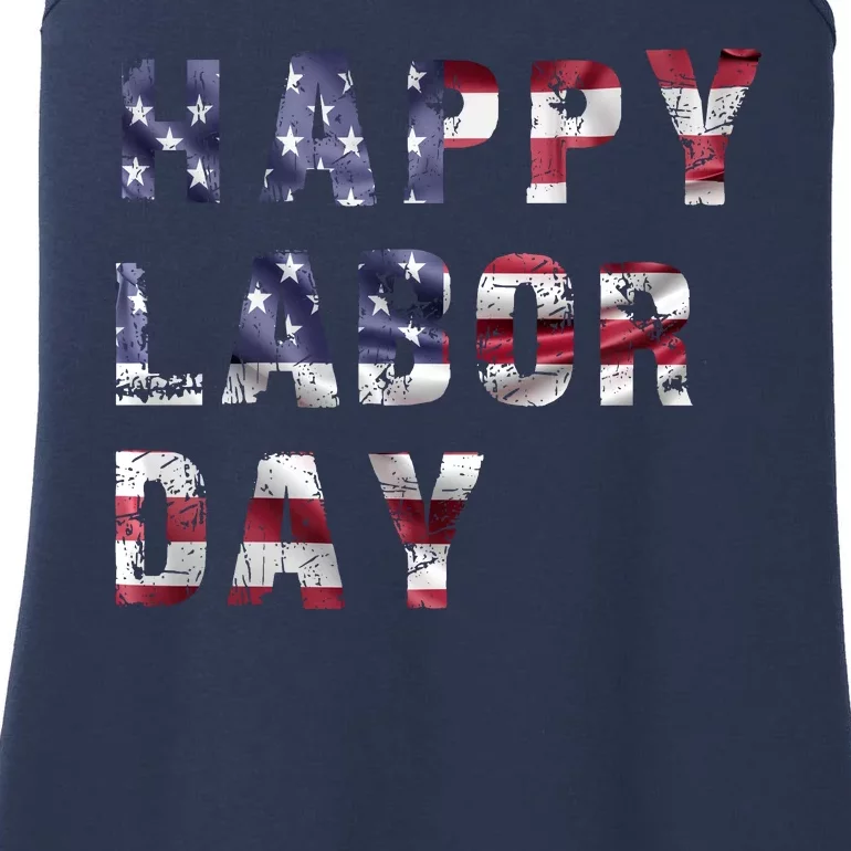 HAPPY LABOR DAY Ladies Essential Tank