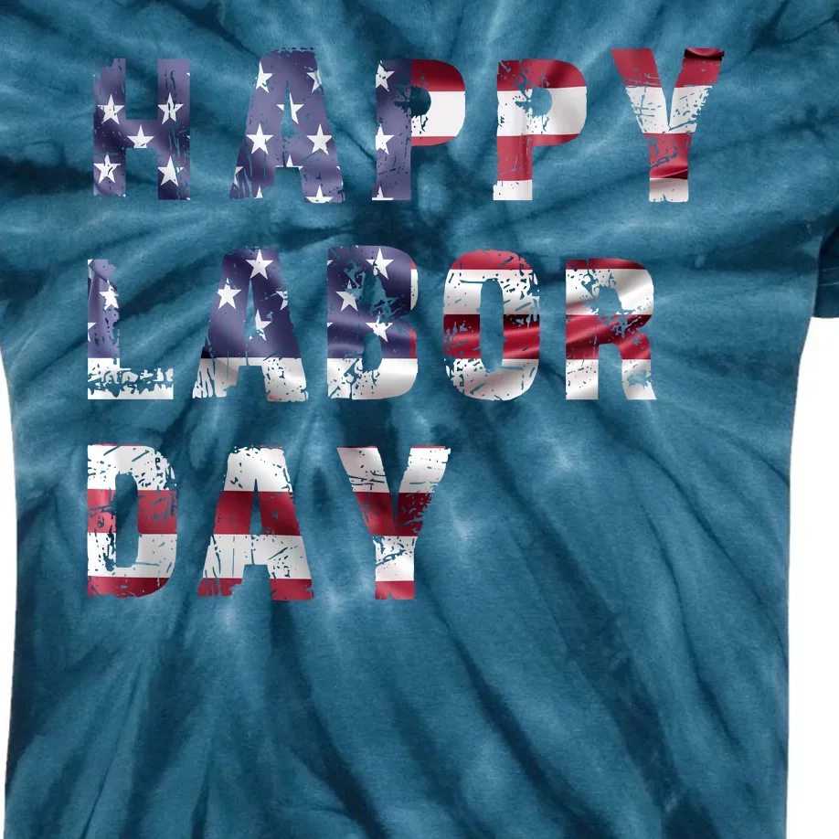 HAPPY LABOR DAY Kids Tie-Dye T-Shirt