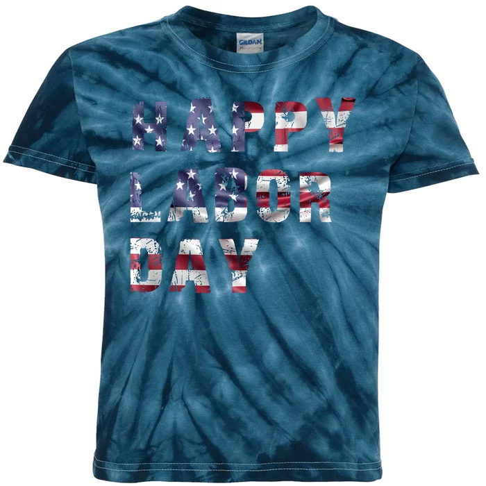 HAPPY LABOR DAY Kids Tie-Dye T-Shirt