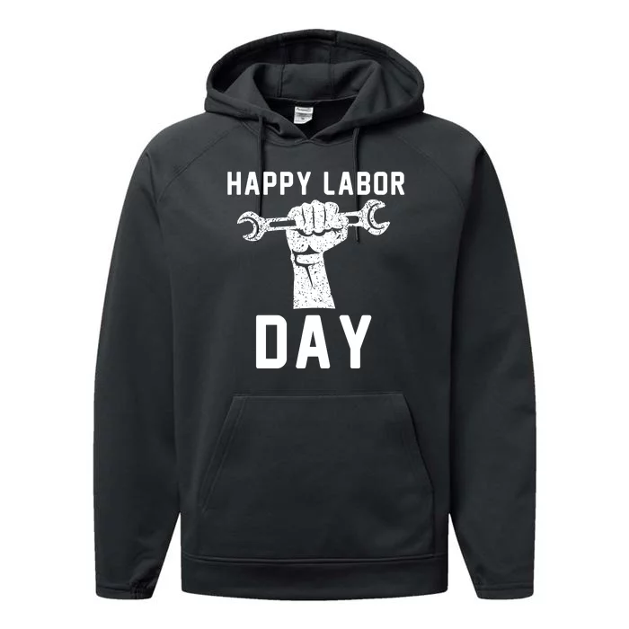 HAPPY LABOR DAY Performance Fleece Hoodie