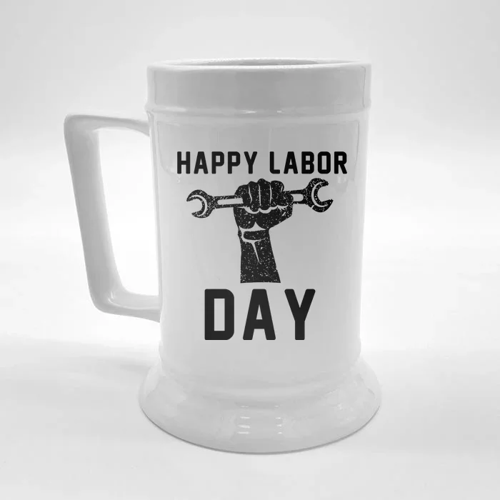 HAPPY LABOR DAY Front & Back Beer Stein