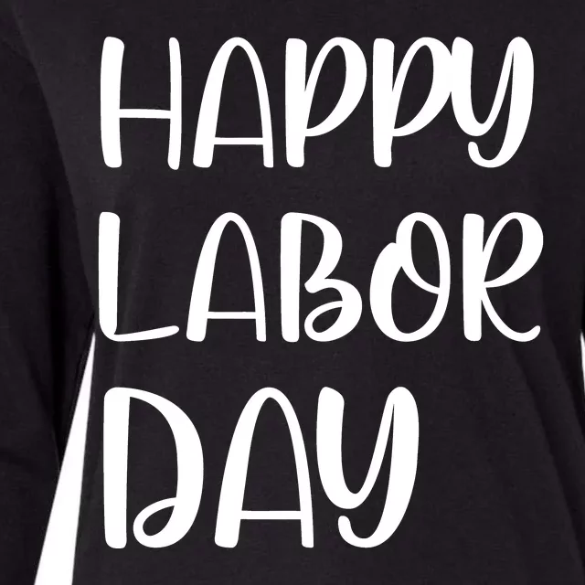 HAPPY LABOR DAY Womens Cotton Relaxed Long Sleeve T-Shirt