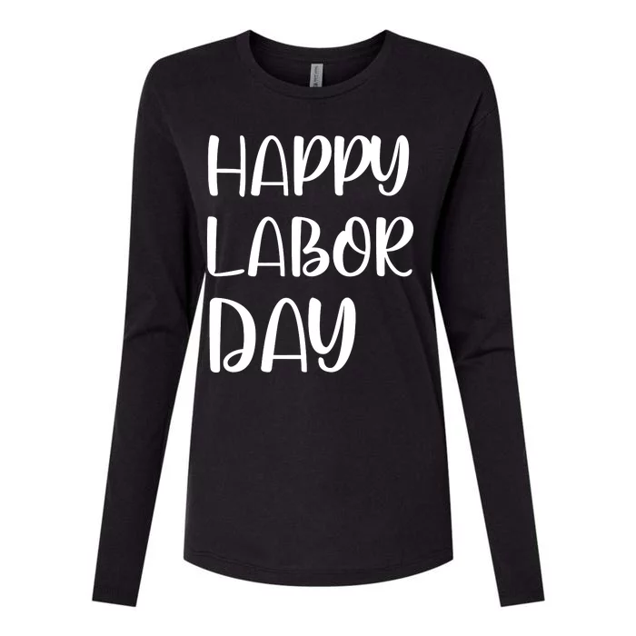 HAPPY LABOR DAY Womens Cotton Relaxed Long Sleeve T-Shirt