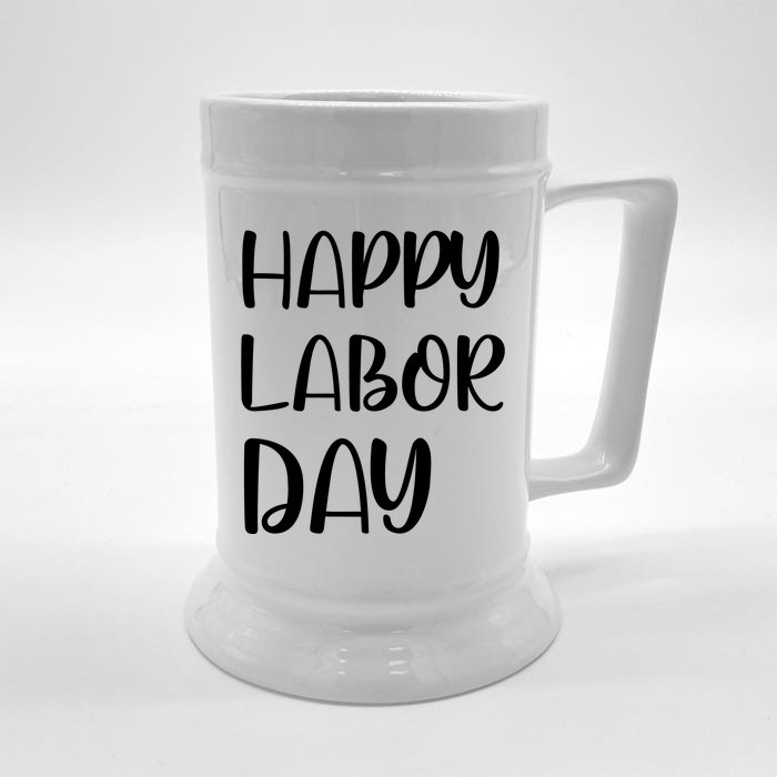 HAPPY LABOR DAY Front & Back Beer Stein