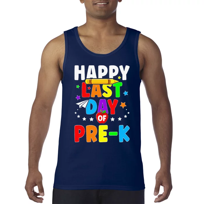 Happy Last Day Of PreK Graduation Teacher Students Tank Top