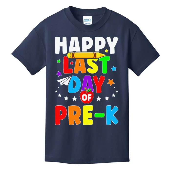 Happy Last Day Of PreK Graduation Teacher Students Kids T-Shirt