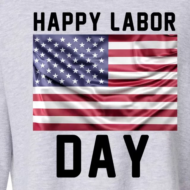 HAPPY LABOR DAY Cropped Pullover Crew