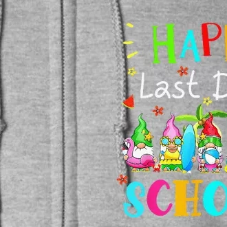 Happy Last Day Of School Teacher Student Graduation Gnomes Gift Full Zip Hoodie