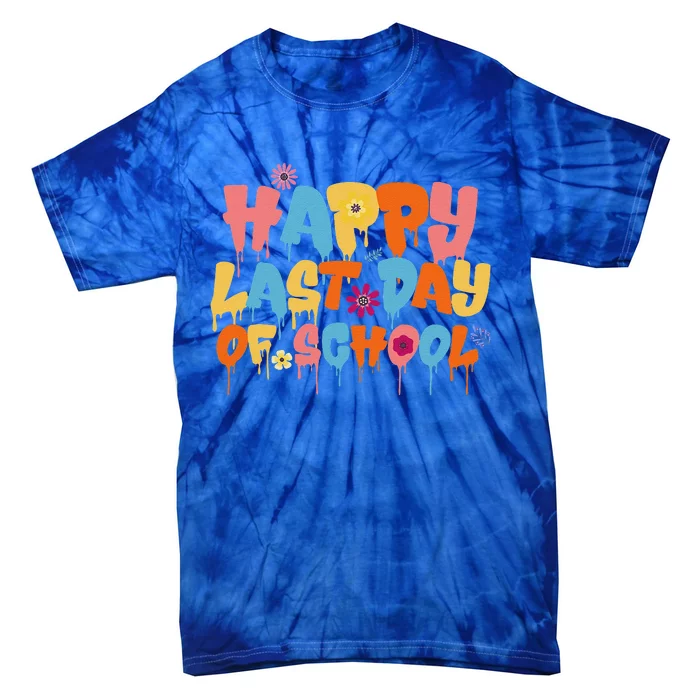 Happy Last Day Of School Teacher Student Graduation Tie-Dye T-Shirt