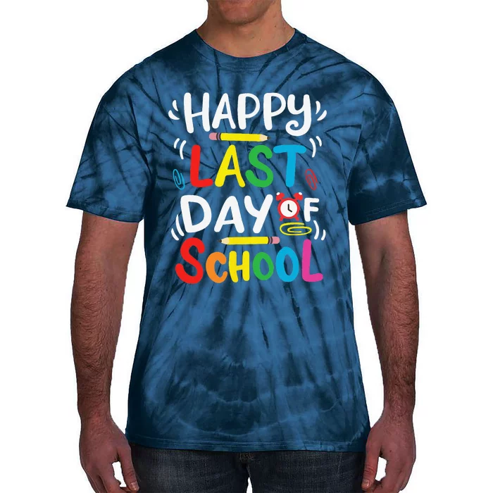 Happy Last Day Of School Teacher Student Graduation Love Tie-Dye T-Shirt