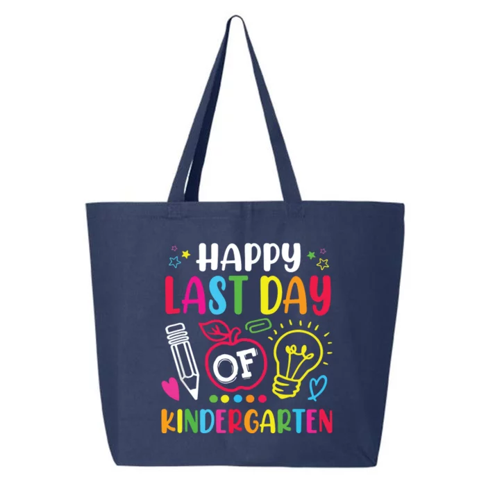 Happy Last Day Of Kindergarten School Funny Teacher Students 25L Jumbo Tote