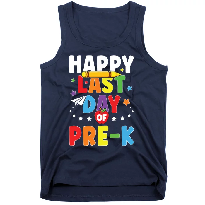 Happy Last Day Of PreK Graduation Teacher Students Tank Top