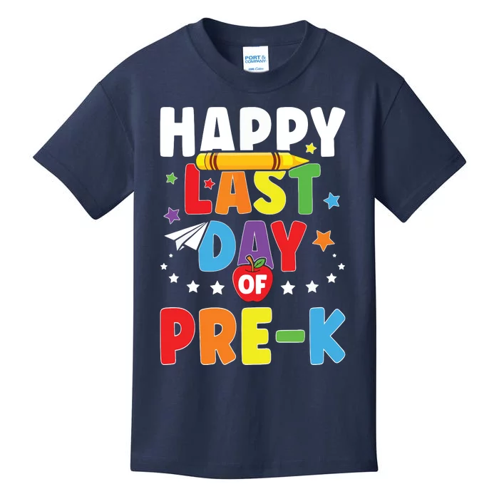 Happy Last Day Of PreK Graduation Teacher Students Kids T-Shirt