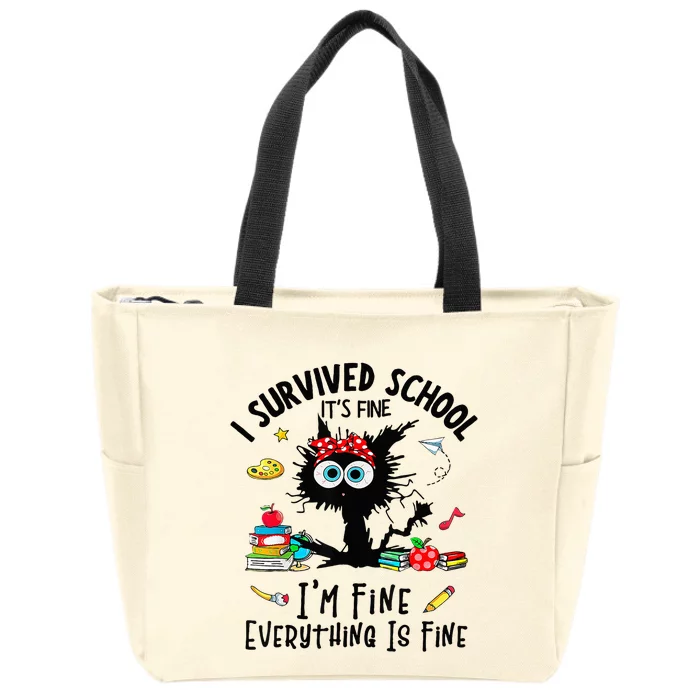 Happy Last Day Of School Teacher Student Graduation Zip Tote Bag