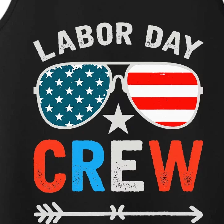 Happy Labor Day Crew Patriot Happy Labor Day Performance Tank