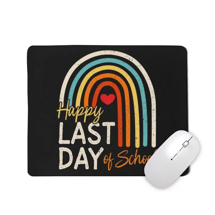 Happy Last Day Of School Teacher Student Graduation Mousepad