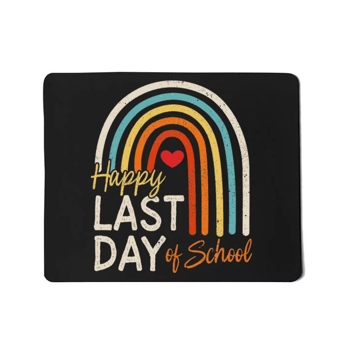 Happy Last Day Of School Teacher Student Graduation Mousepad