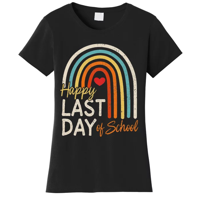 Happy Last Day Of School Teacher Student Graduation Women's T-Shirt