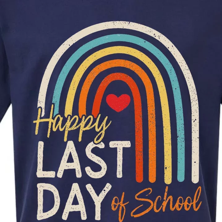 Happy Last Day Of School Teacher Student Graduation Sueded Cloud Jersey T-Shirt