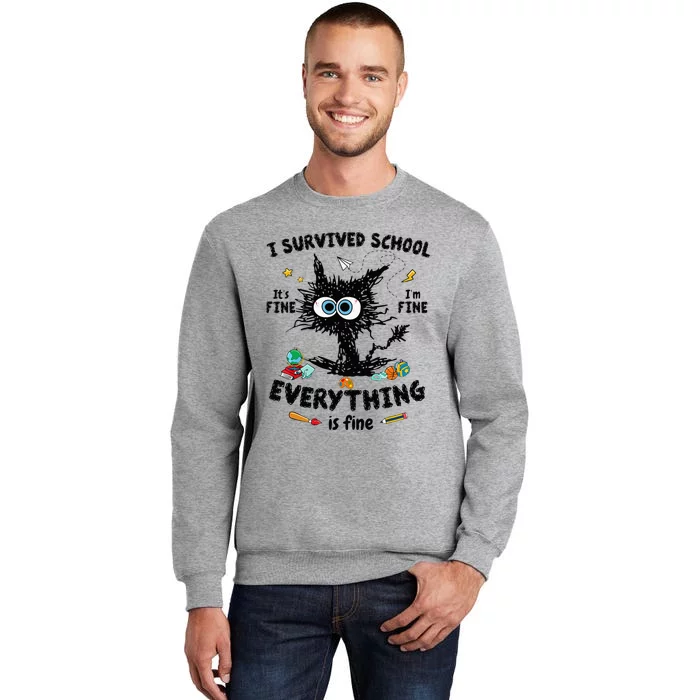 Happy Last Day Of School Teacher Student Graduation Tall Sweatshirt