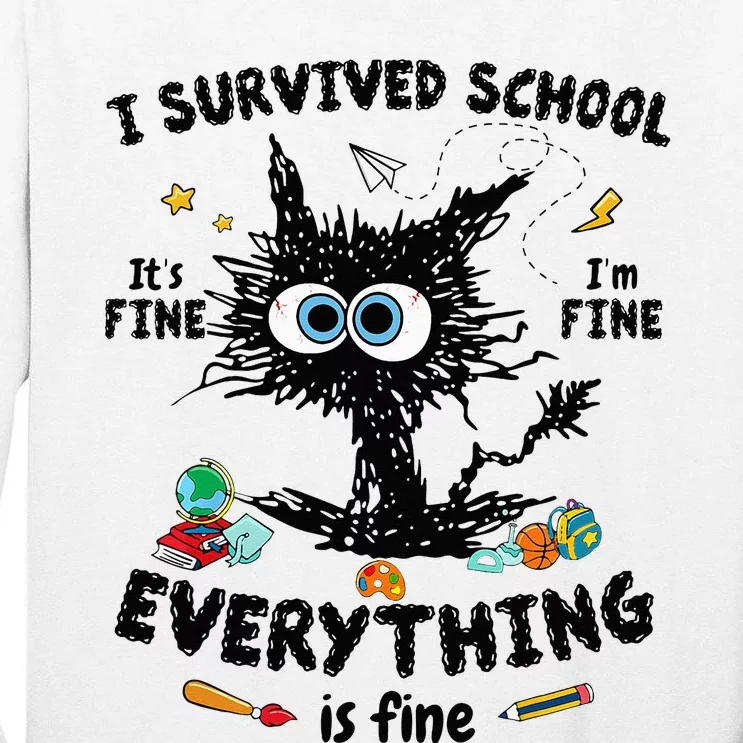 Happy Last Day Of School Teacher Student Graduation Tall Long Sleeve T-Shirt