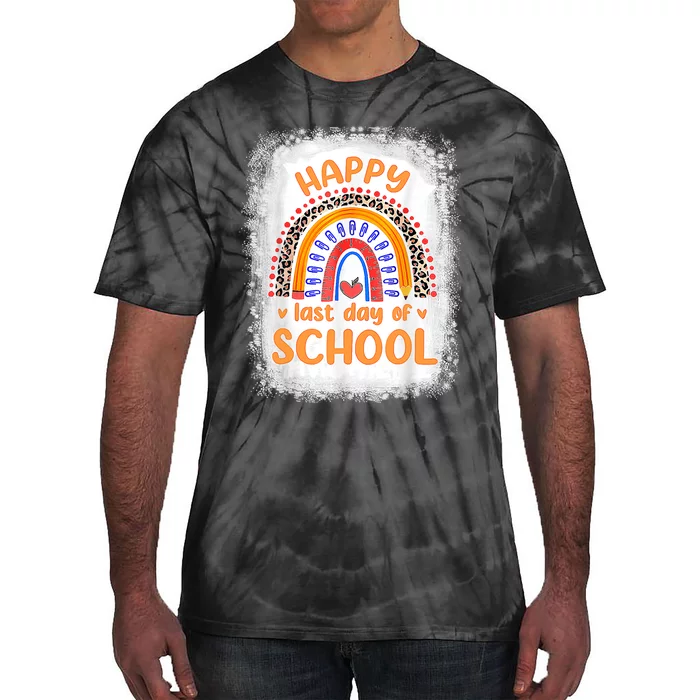 Happy Last Day Of School Rainbow Funny Summer Vacation Tie-Dye T-Shirt