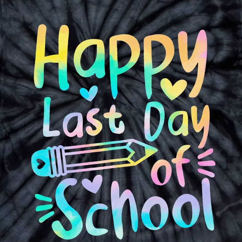 Happy Last Day Of School Students  Funny Summer Beak Tie-Dye T-Shirt