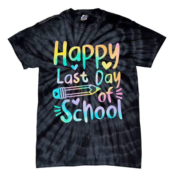 Happy Last Day Of School Students  Funny Summer Beak Tie-Dye T-Shirt