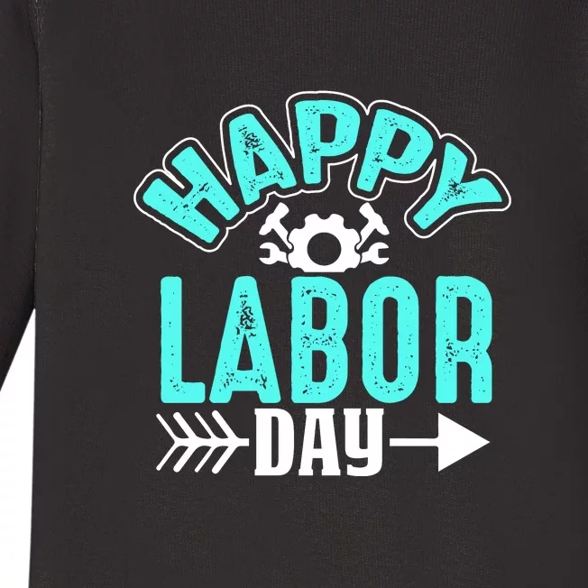 Happy Labor Day Gift Baby Long Sleeve Bodysuit