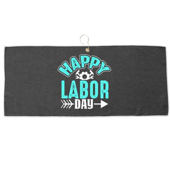 Happy Labor Day Gift Large Microfiber Waffle Golf Towel