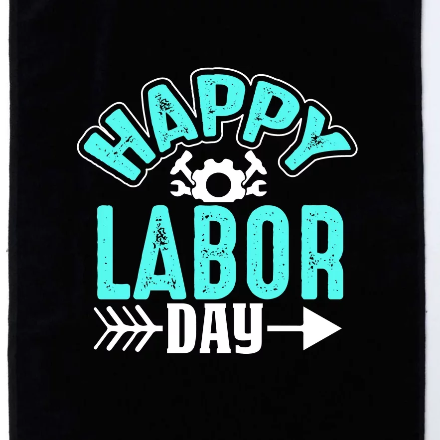 Happy Labor Day Gift Platinum Collection Golf Towel