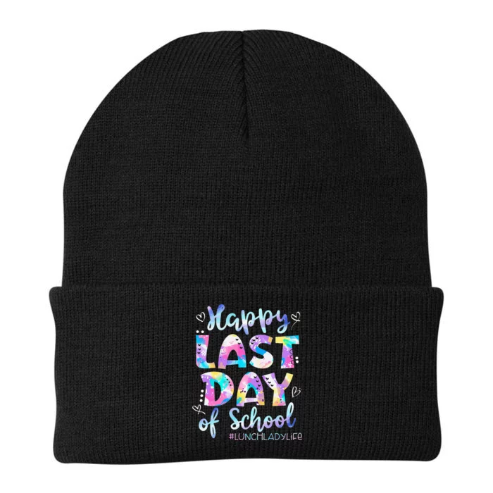 Happy Last Day Of School Lunch Lady Life Summer Knit Cap Winter Beanie