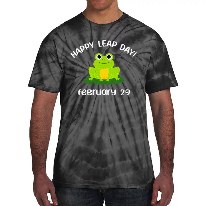 Happy Leap Day Year 2024 February 29th Funny Frog lovers Tie-Dye T-Shirt