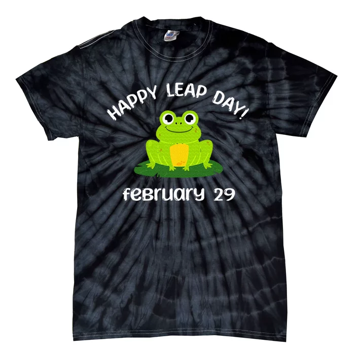 Happy Leap Day Year 2024 February 29th Funny Frog lovers Tie-Dye T-Shirt