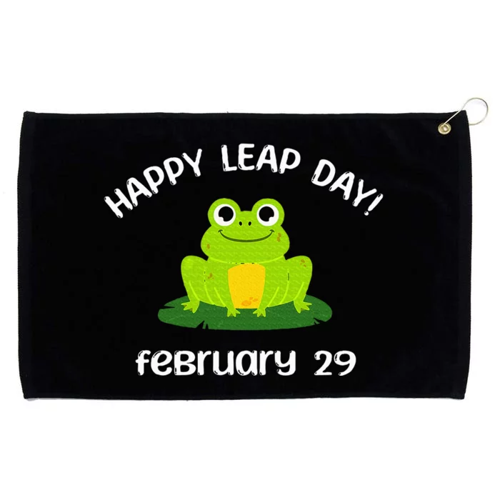 Happy Leap Day Year 2024 February 29th Funny Frog lovers Grommeted Golf Towel